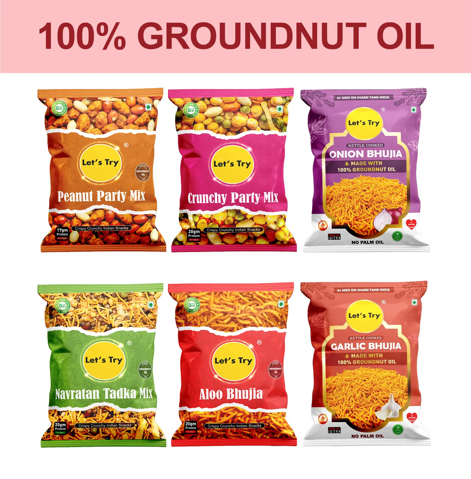 Lets Try Pack of 6 Assorted