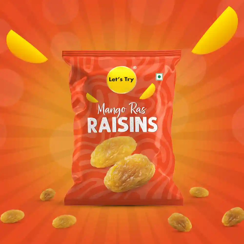 Let's Try Raisins Mango Ras 40 Gms