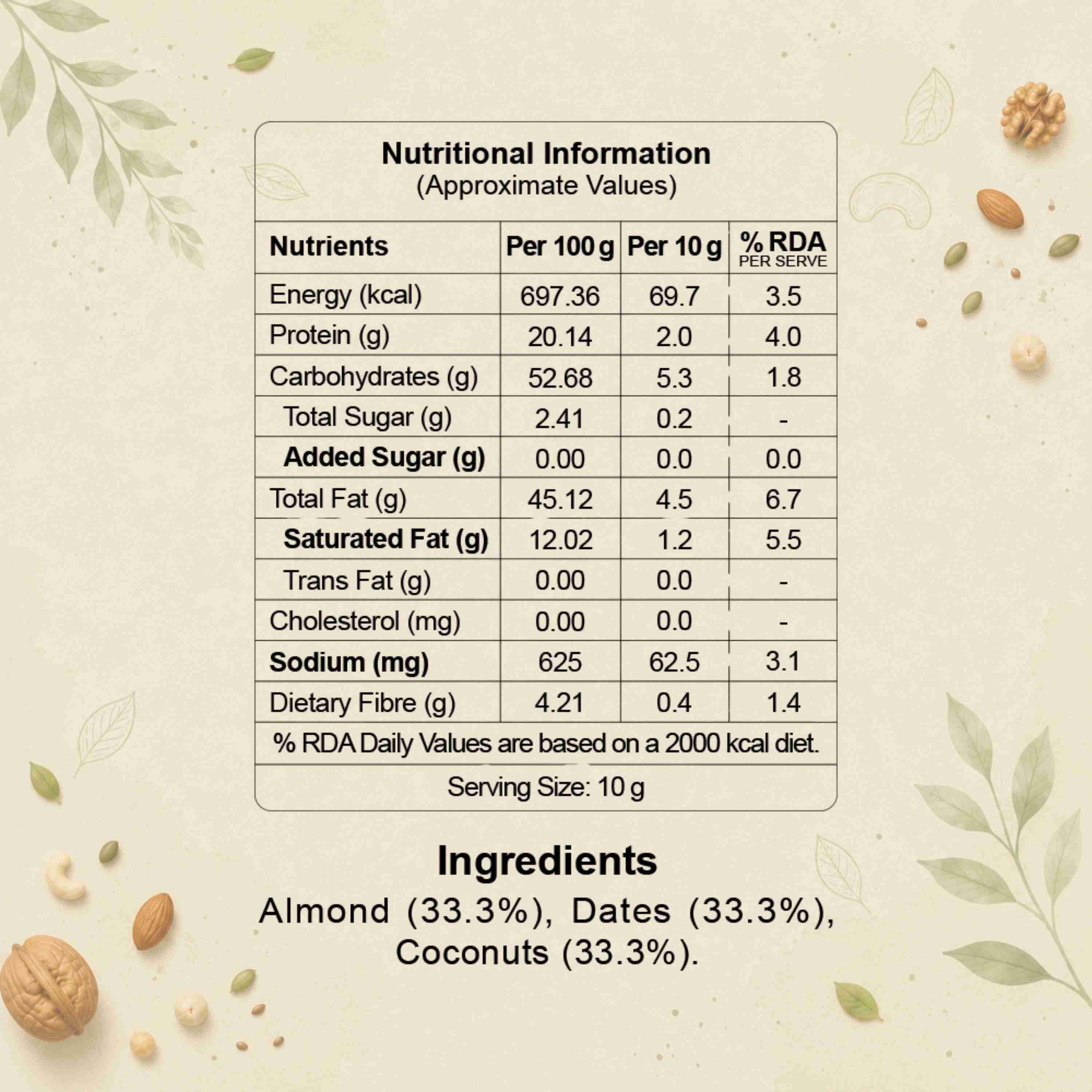 Crunchy Nutty Mix Nutrition Facts – Calories & Ingredients | Healthy Healthy Indian Mixture | Let's Try Foods