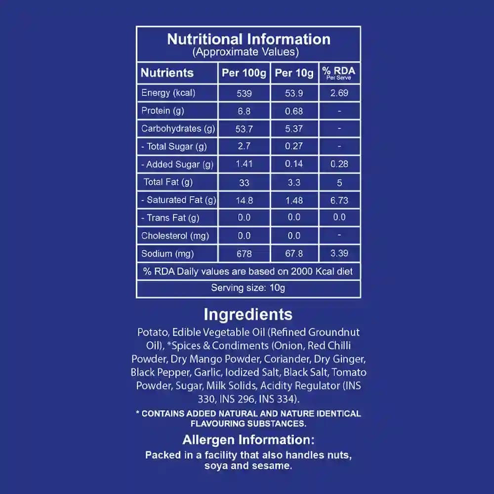 Desi Masala Chips Nutrition Facts – Calories & Ingredients | Healthy Healthy Chips | Let's Try Foods