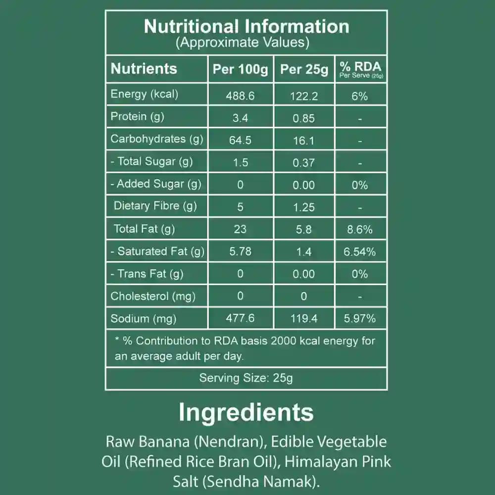 Banana Chips Nutrition Facts – Calories & Ingredients | Healthy Healthy Chips | Let's Try Foods