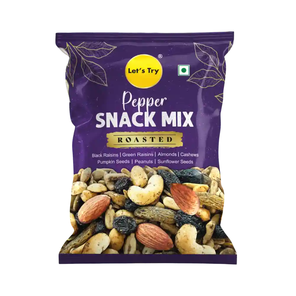 Let's Try Snack Mix Seeds & Nuts Pepper Salted 