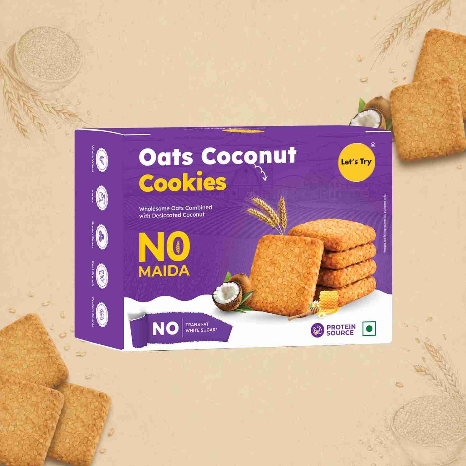 Oats Coconut Cookies