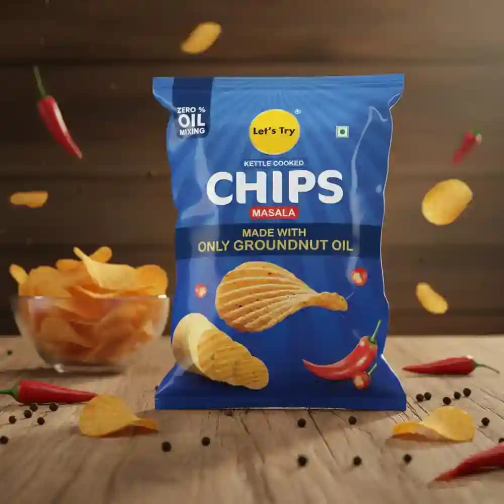 Desi Masala Chips – Healthy Chips, No Palm Oil, No Maida | Buy Online India | Let's Try Foods