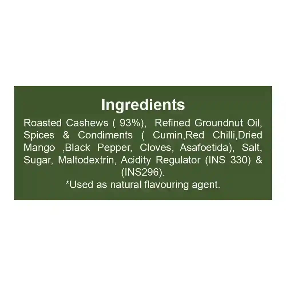Roasted Cashew Hing Jeera Ingredients ā No Palm Oil, No Maida, Natural Premium Roasted Cashew | Let's Try Foods