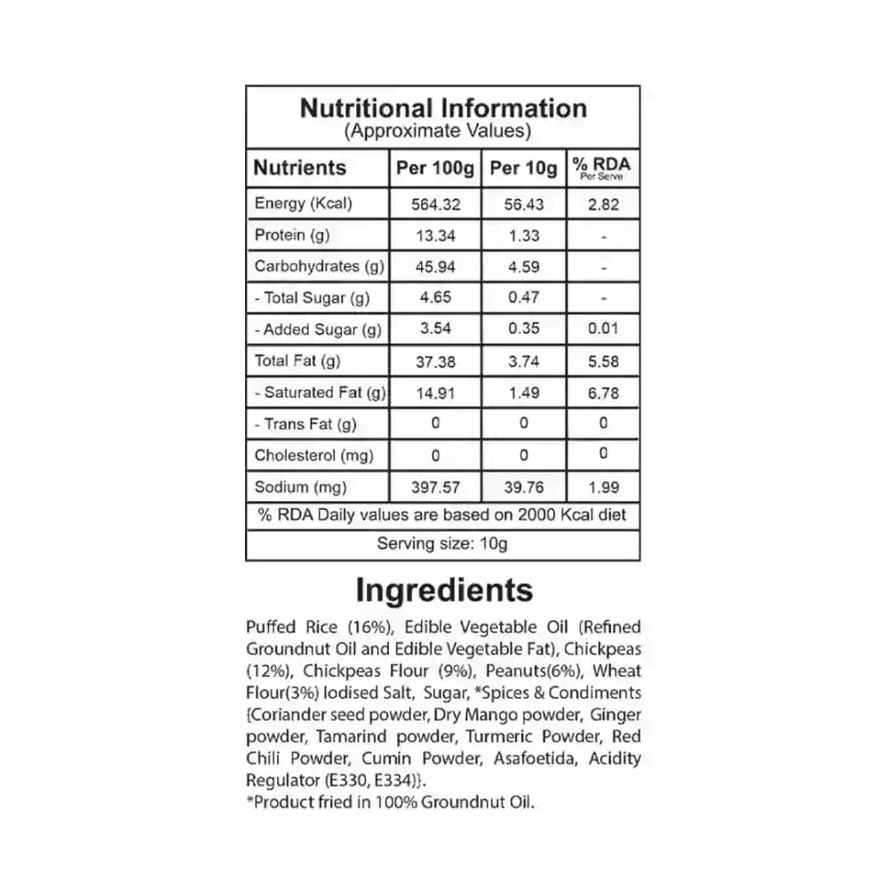Bhel Mixture Nutrition Facts β Calories & Ingredients | Healthy Healthy Indian Mixture | Let's Try Foods