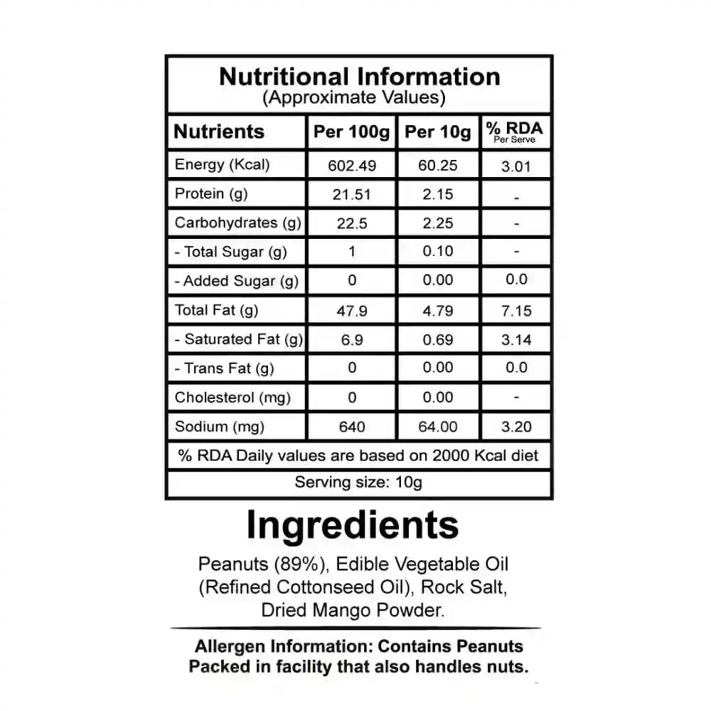 Salted Peanut Nutrition Facts – Calories & Ingredients | Healthy Healthy Roasted Nuts | Let's Try Foods