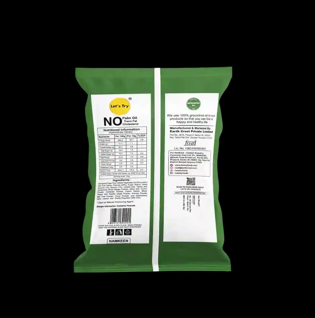 Khatta Meetha Ingredients & Nutritional Label – No Palm Oil, No Maida Clean Label Healthy Indian Snack | Let's Try Foods