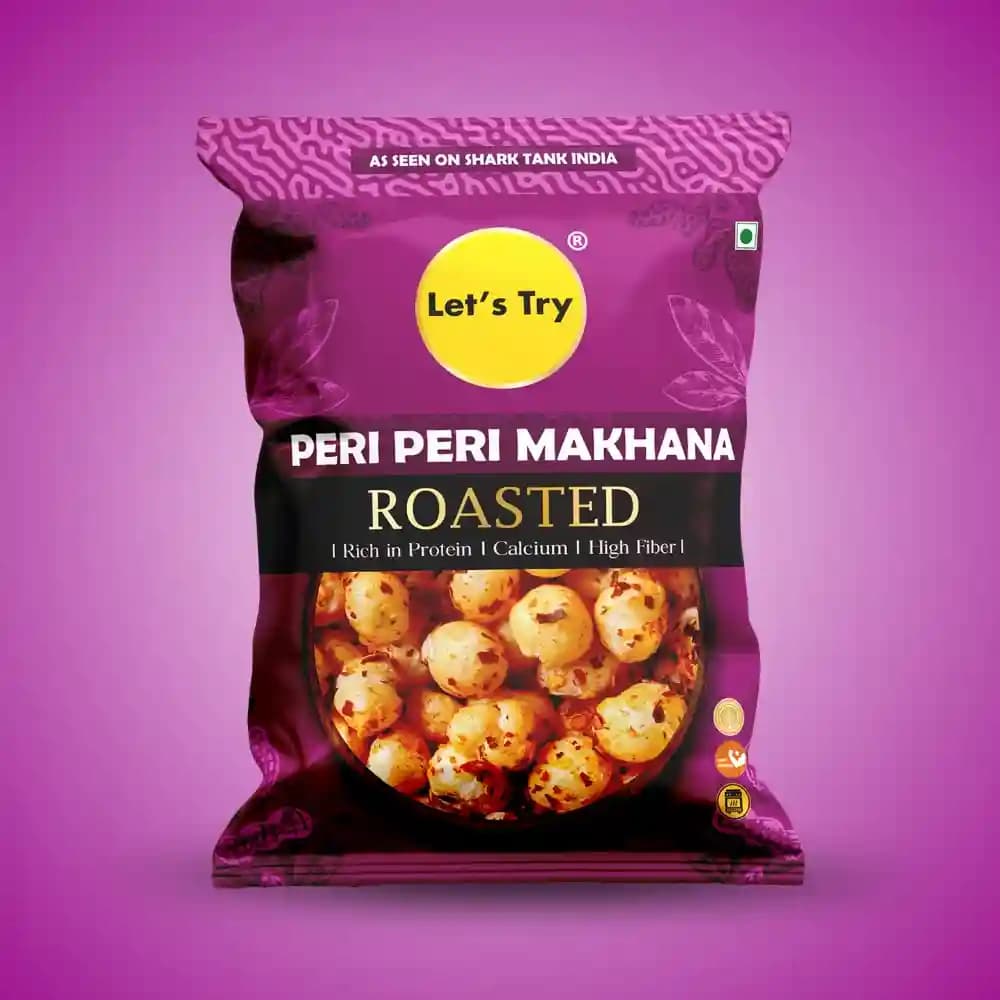 Peri Peri Makhana – Roasted Makhana, No Palm Oil, No Maida | Buy Online India | Let's Try Foods