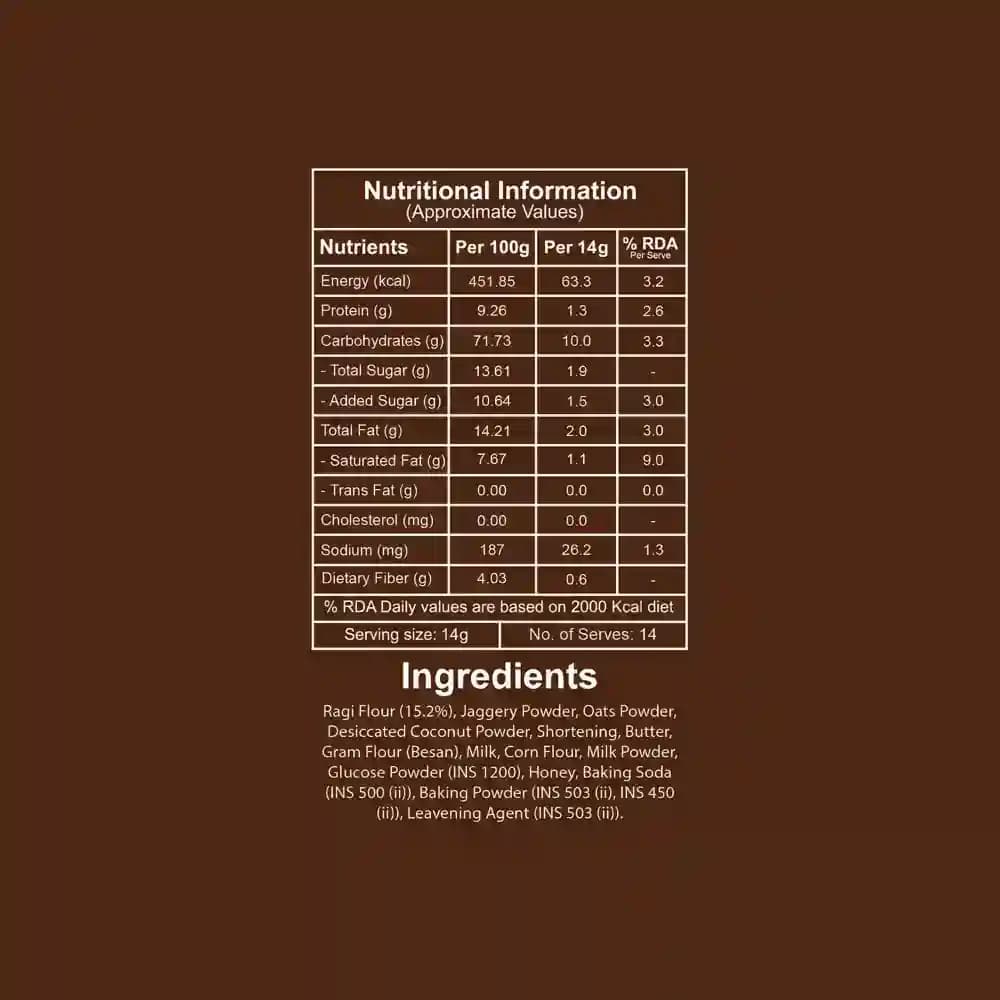 Ragi Millet Cookies Nutrition Facts β Calories & Ingredients | Healthy Healthy Cookies | Let's Try Foods