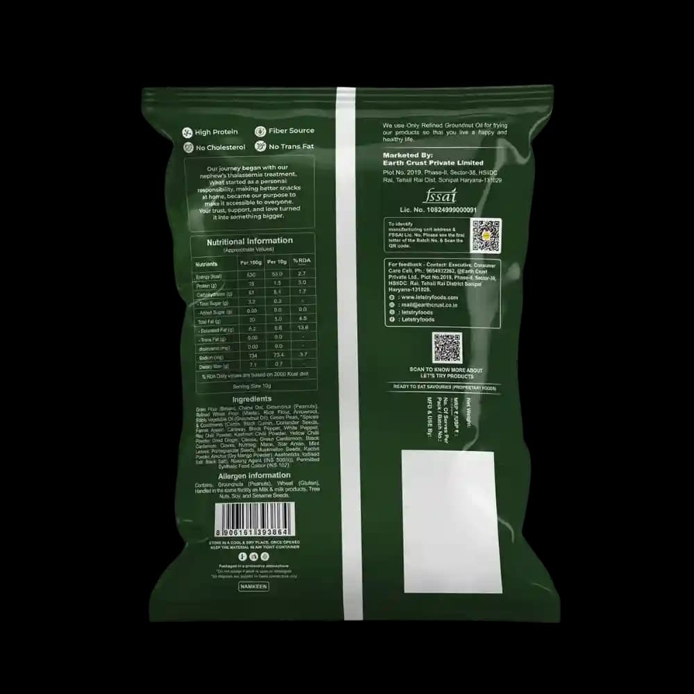 Signature Manglori Mixture Ingredients & Nutritional Label – No Palm Oil, Groundnut Oil Clean Label Healthy | Let's Try Foods