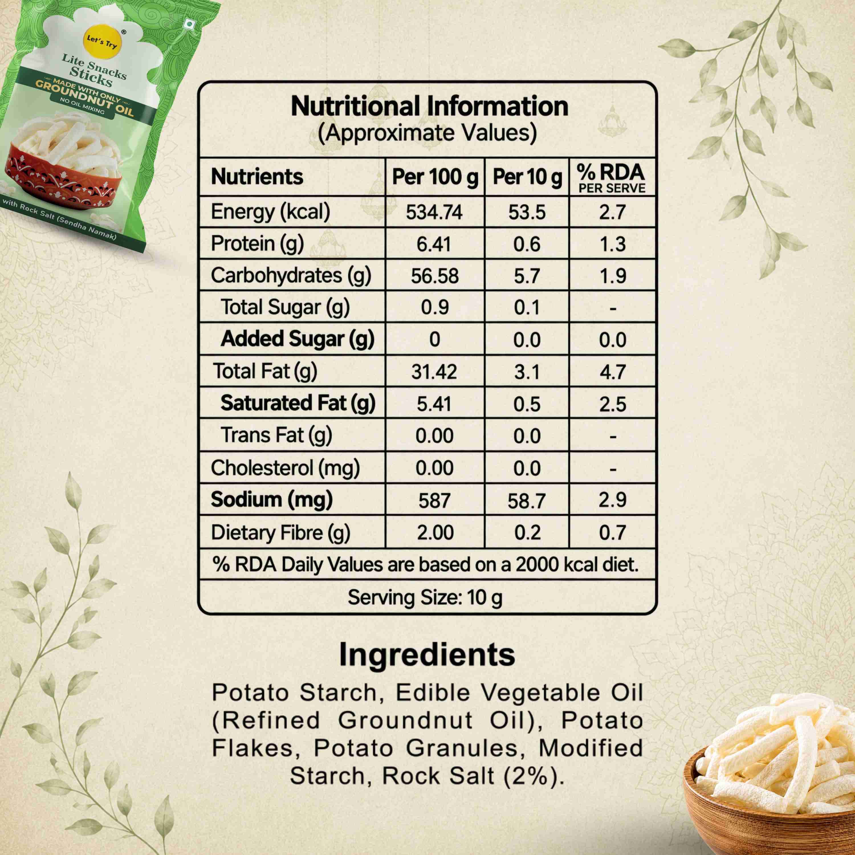 Lite Sticks Nutrition Facts – Calories & Ingredients | Healthy Healthy Snack Sticks | Let's Try Foods