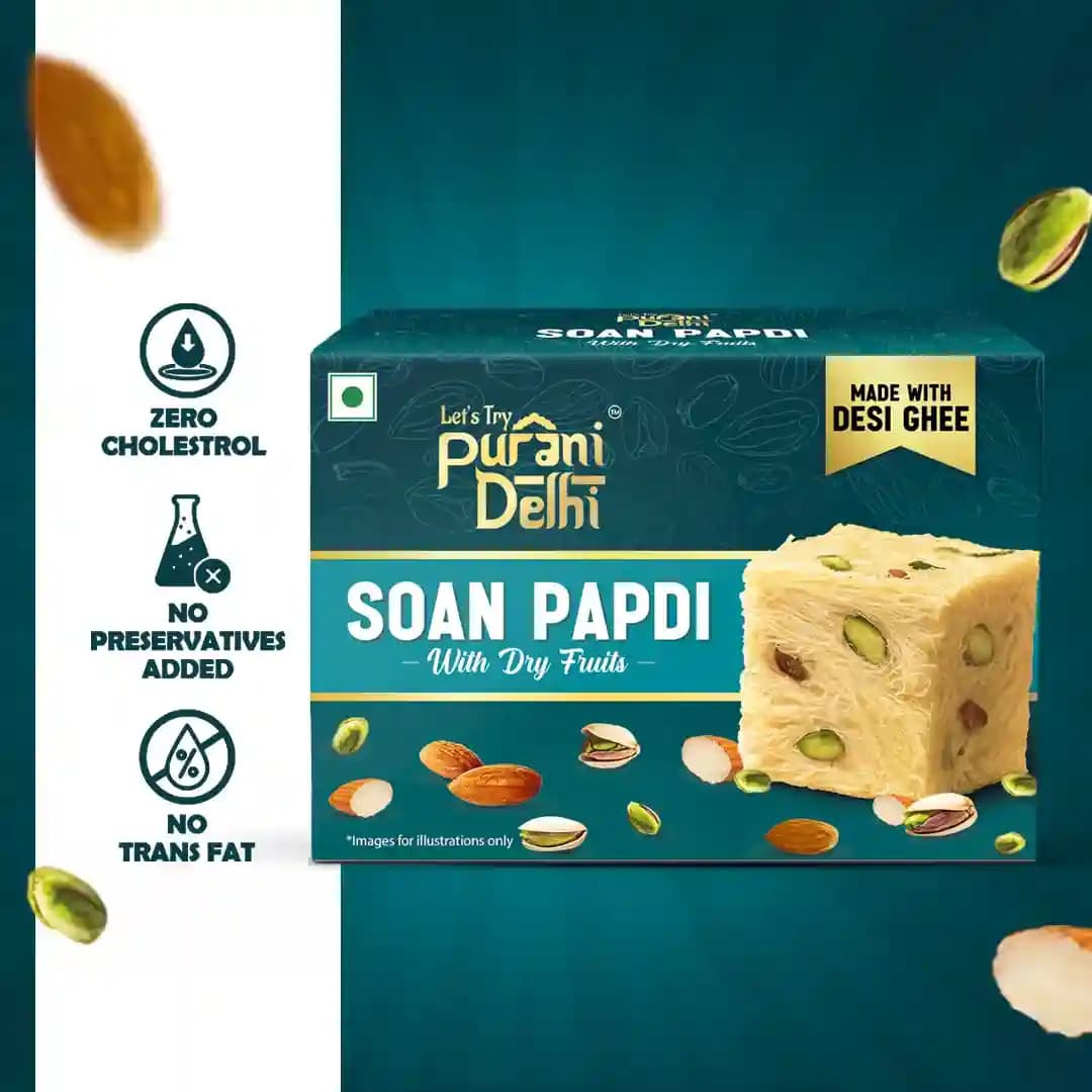 Soan Papdi β No Palm Oil, No Maida, No Artificial Flavour | Healthy Indian Snack | Let's Try Foods