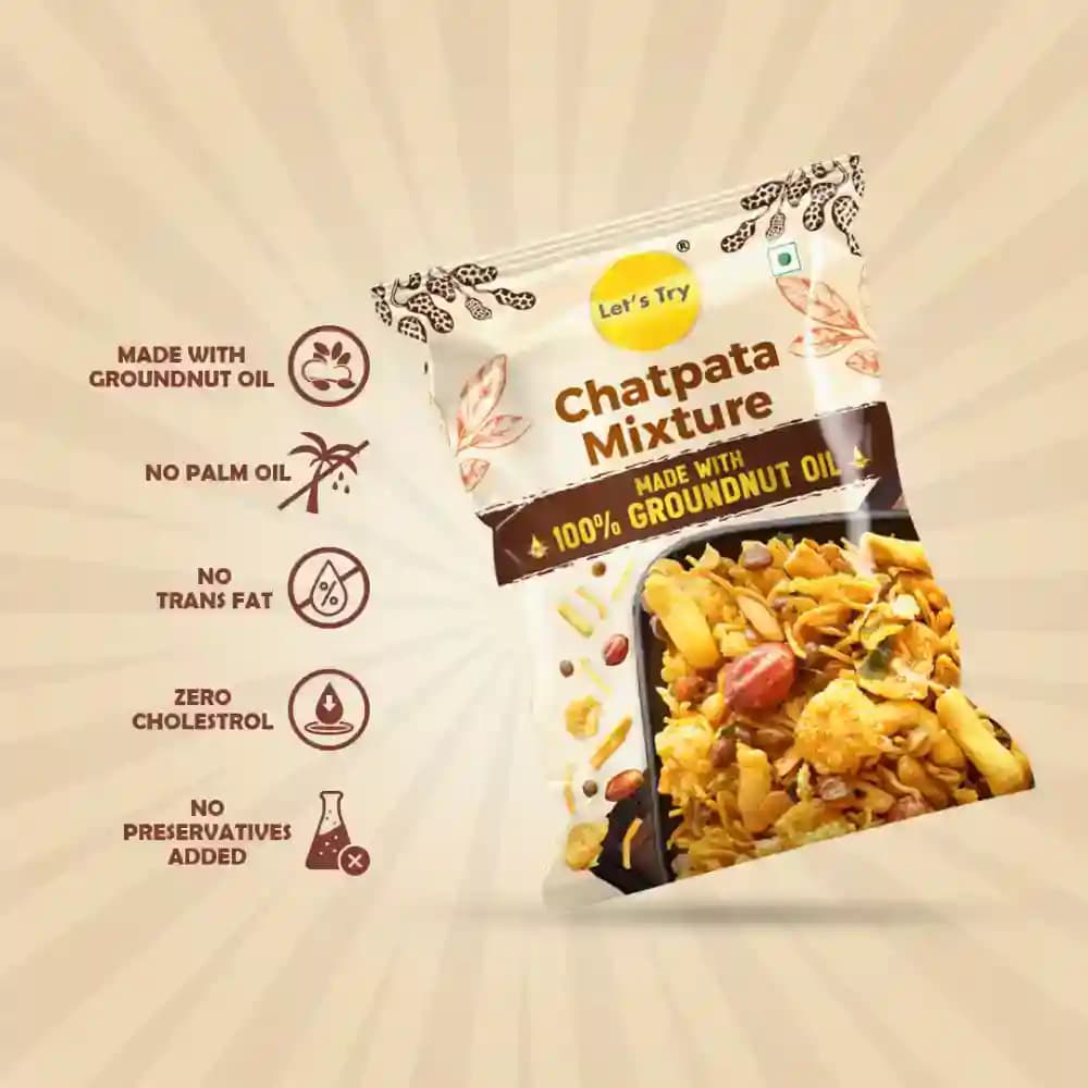 Chatpata Mixture β No Palm Oil, No Maida, No Artificial Flavour | Healthy Indian Snack | Let's Try Foods