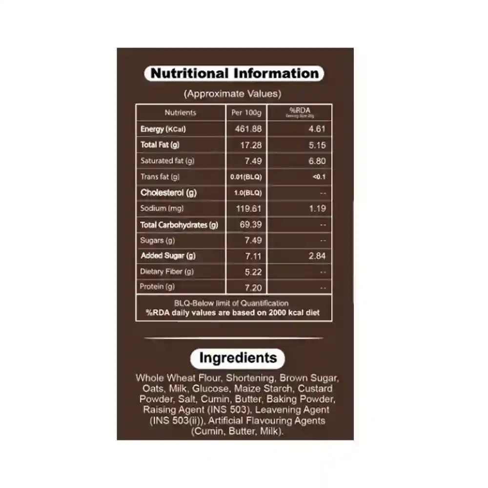 Atta Jeera Cookies 113g Nutrition Facts – Calories & Ingredients | Healthy Healthy Cookies | Let's Try Foods