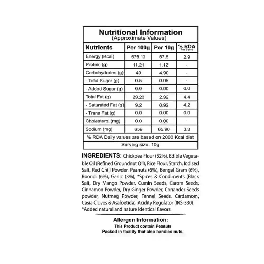 Kerala Garlic Mix Nutrition Facts – Calories & Ingredients | Healthy Healthy Indian Mixture | Let's Try Foods