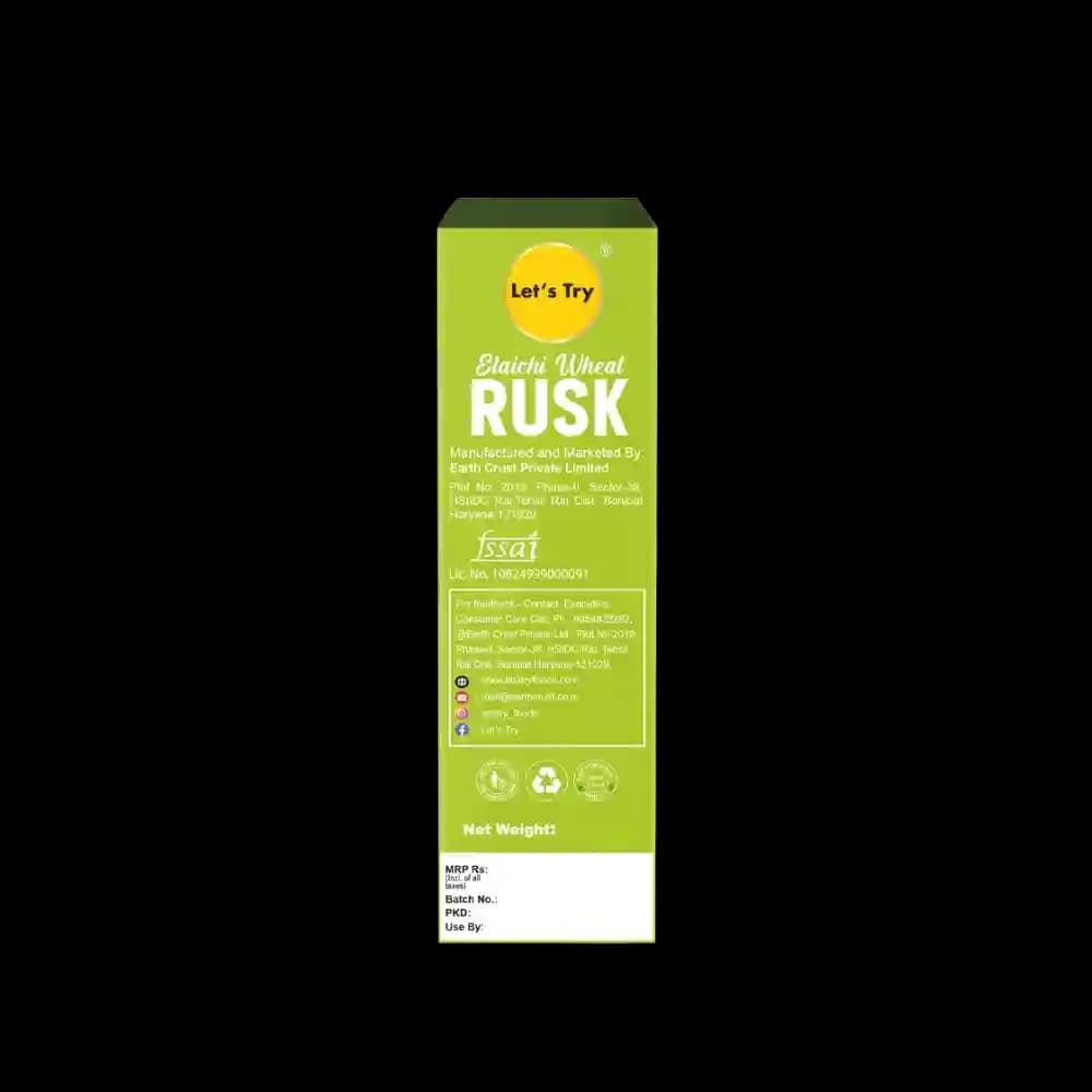 Elaichi Wheat Rusk Address & Info – No Maida, No Palm Oil Clean Label Healthy Rusk | Let's Try Foods