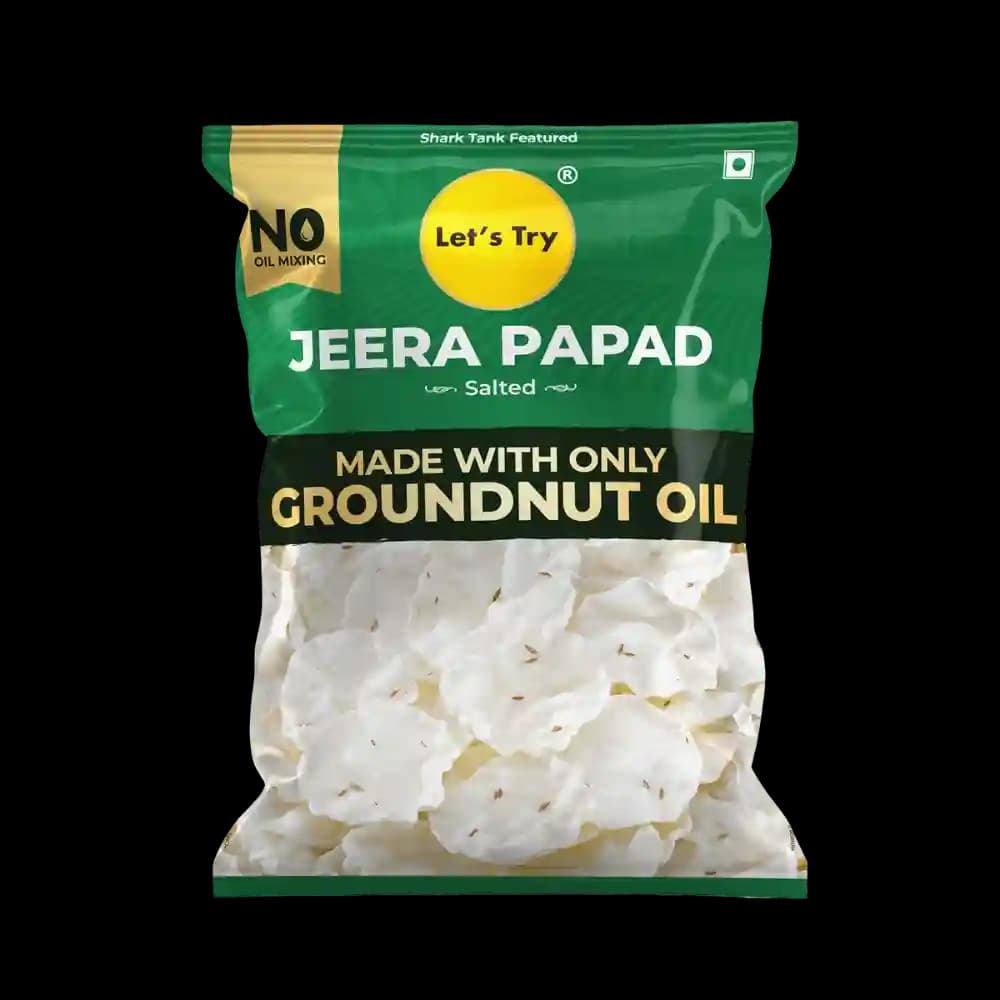 Jeera Papad – Healthy Lite Papad, No Palm Oil, No Maida | Buy Online India | Let's Try Foods