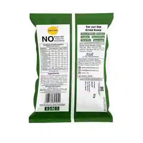 Makhana Puff Cream Onion Ingredients & Nutritional Label – No Palm Oil, No Maida Clean Label Roasted Makhana | Let's Try Foods