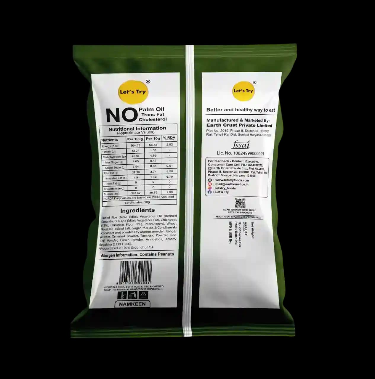 Bhel Mixture Ingredients & Nutritional Label β No Palm Oil, No Maida Clean Label Healthy Indian Mixture | Let's Try Foods