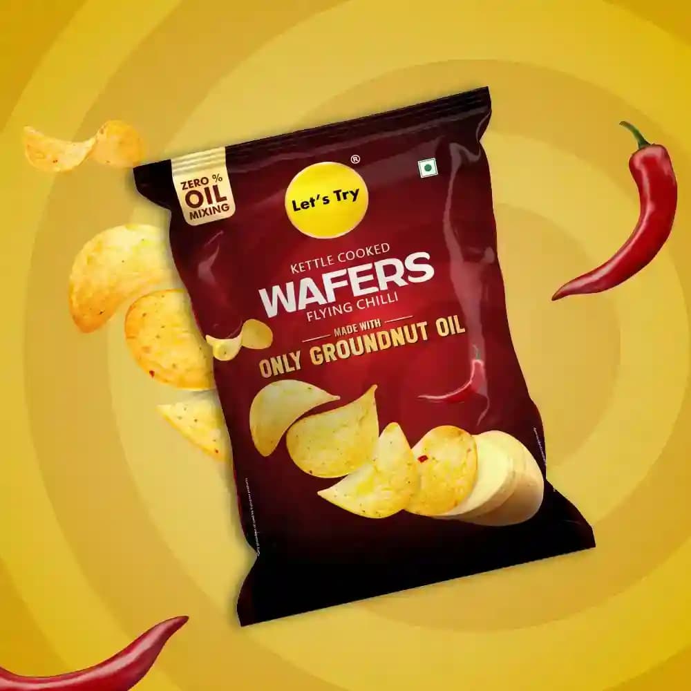 Flying Chilli Wafers β Healthy Chips, No Palm Oil, No Maida | Buy Online India | Let's Try Foods