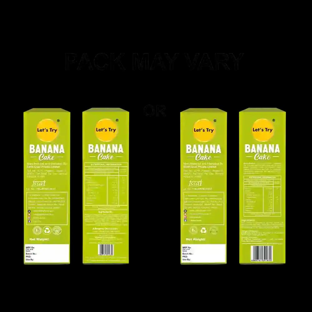 Banana Cake Ingredients & Nutritional Label – No Maida, No Palm Oil Clean Label Healthy Baked Snack | Let's Try Foods