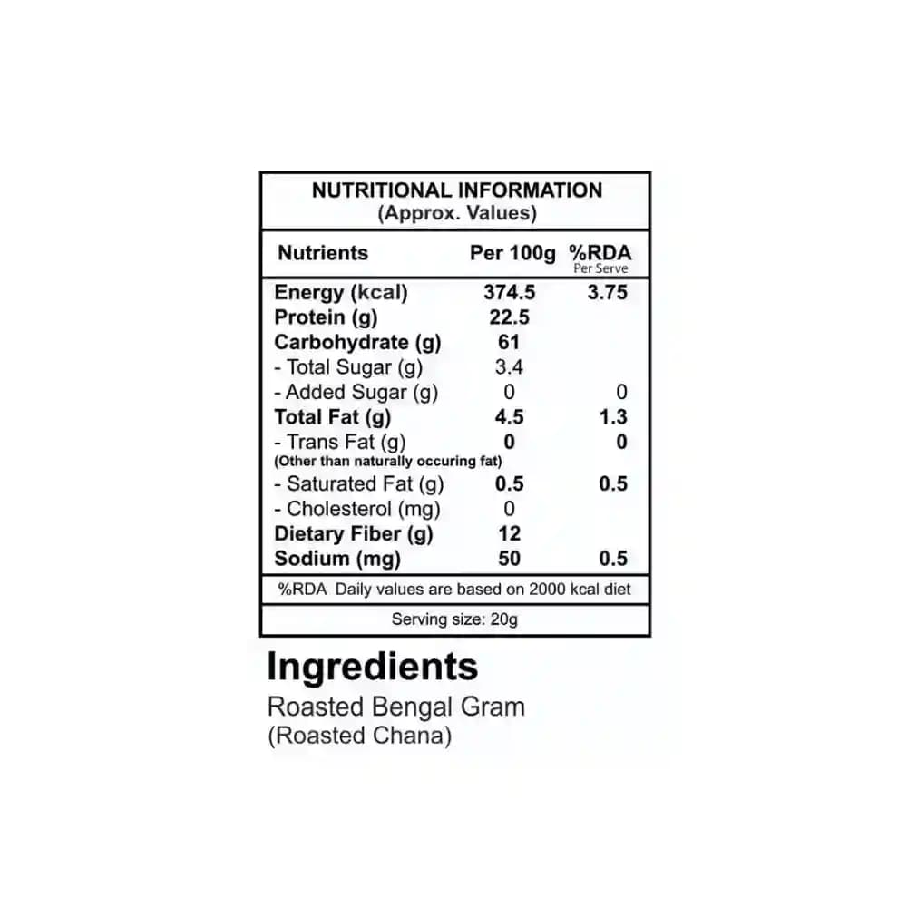 Roasted Chana Nutrition Facts – Calories & Ingredients | Healthy Healthy Roasted Nuts | Let's Try Foods